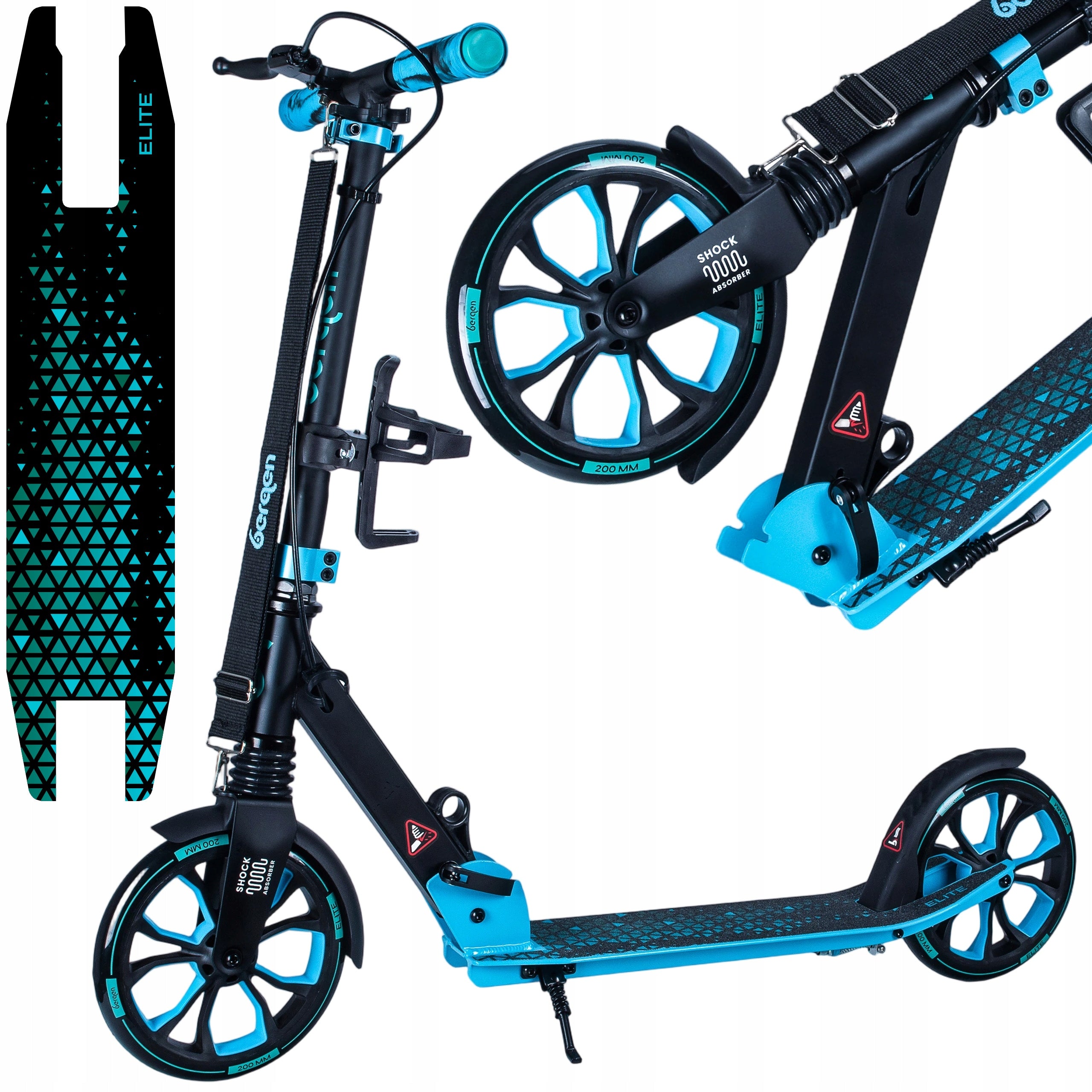 City scooter for children folding large brake shock absorber bergen ELITE