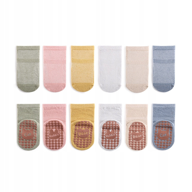 Class A Baby Socks Summer New cartoon silicone without slip EH