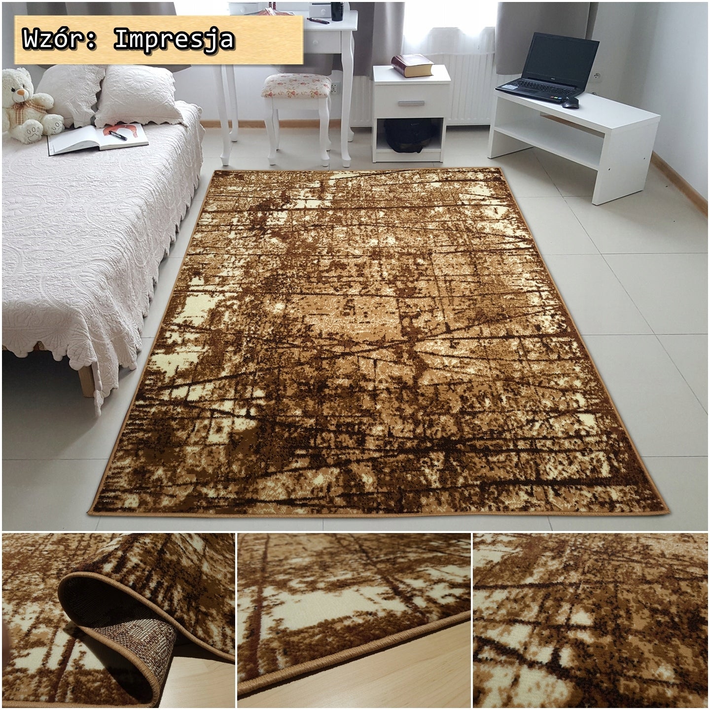 Classic Carpet 200x300 Shiraz Grey Brown for Living Room Good Woven Color multicolor