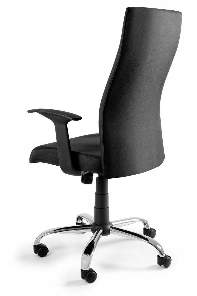 Classic SWIVEL OFFICE CHAIR BLACK ON BLACK Brand Unique