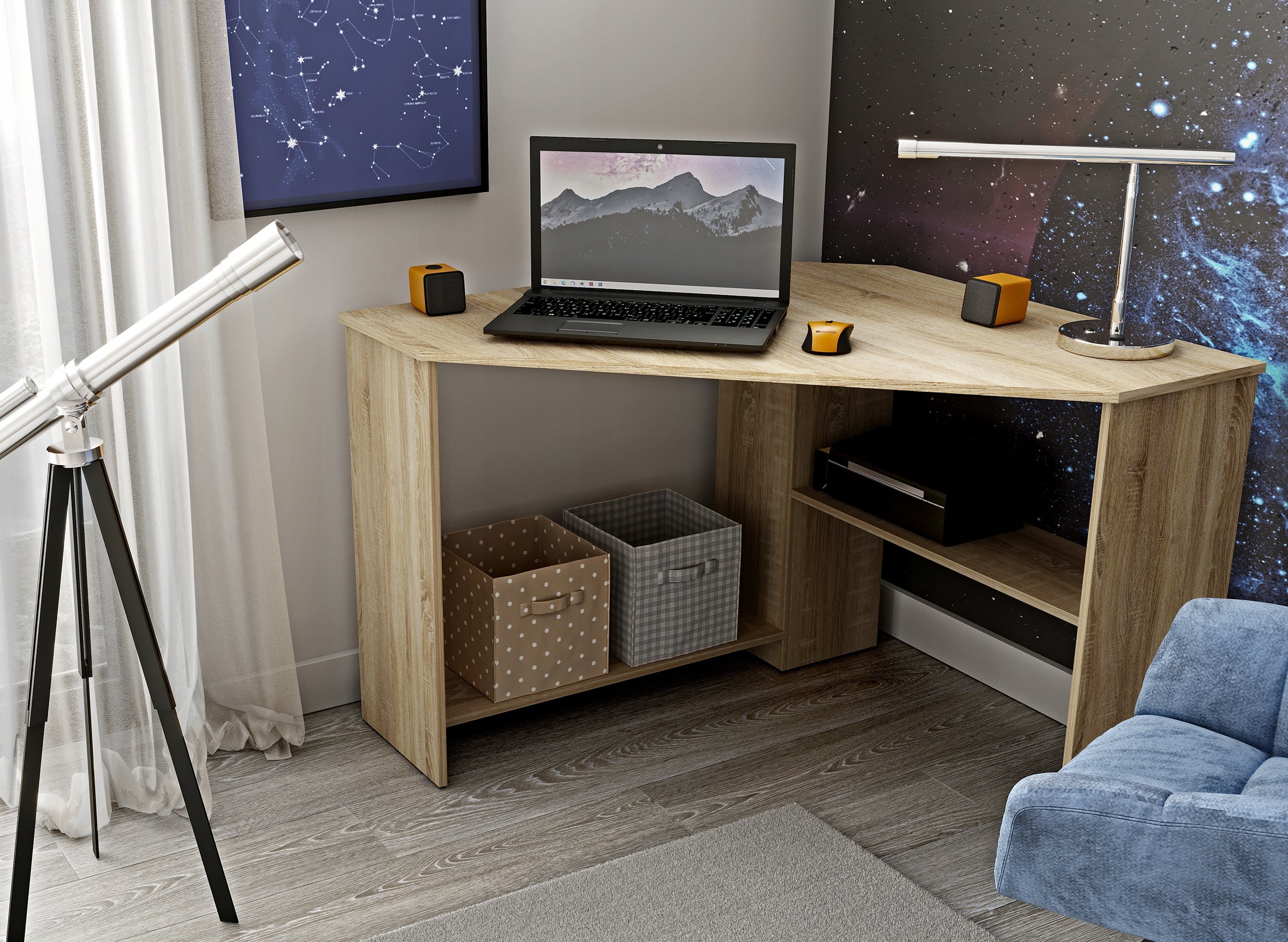 Classic Straight Corner Desk Rino 24F0LY03 EAN (GTIN) 5900488583505