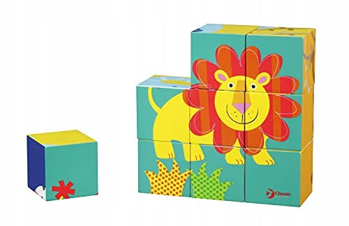 3D kaladėlės „Laukiniai gyvūnai“