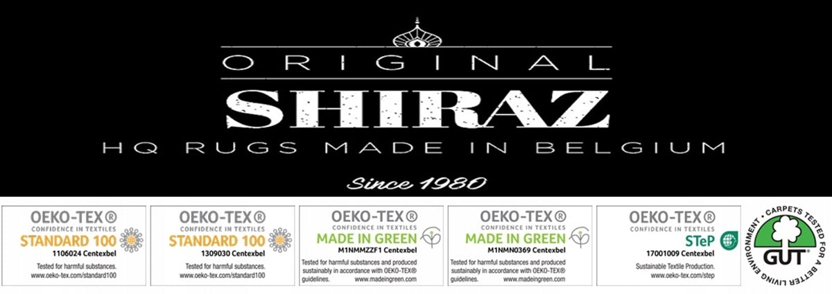 Classic Woven Carpet 200x300 Original Belgian Alfa Shiraz Karo Bronze HQ Manufacturer code Belgijski shiraz karo