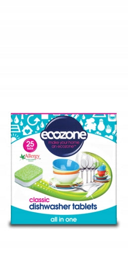 Classic all in one dishwasher tablets, 25 pcs, Ecozone