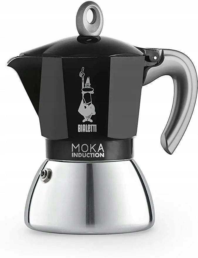 Classic coffee maker Bialetti New Moka Induction 6tz black Packaging status original