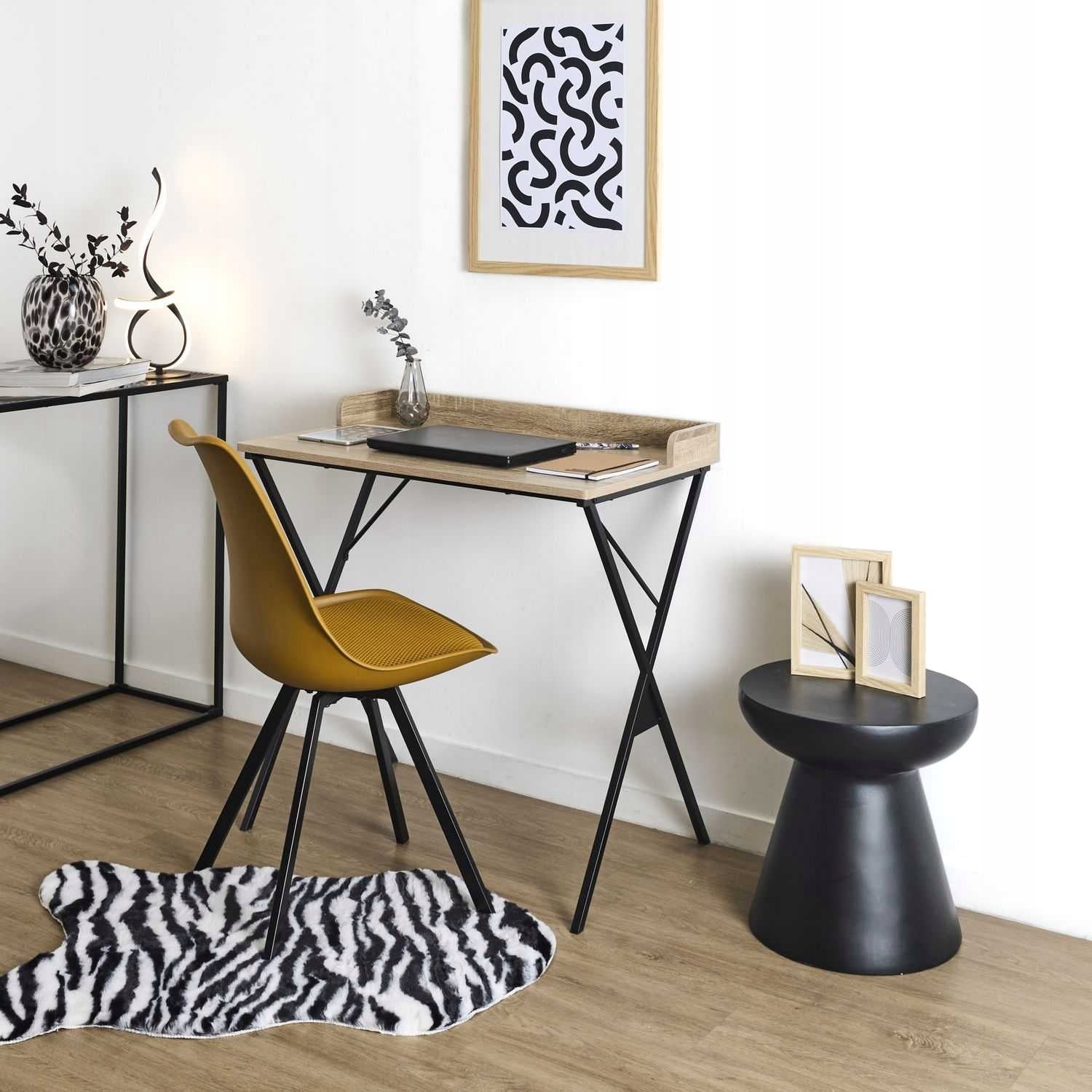Classic desk MILO color OAK 80 cm youth LOFT computer TABLE EAN (GTIN) 5907600450912