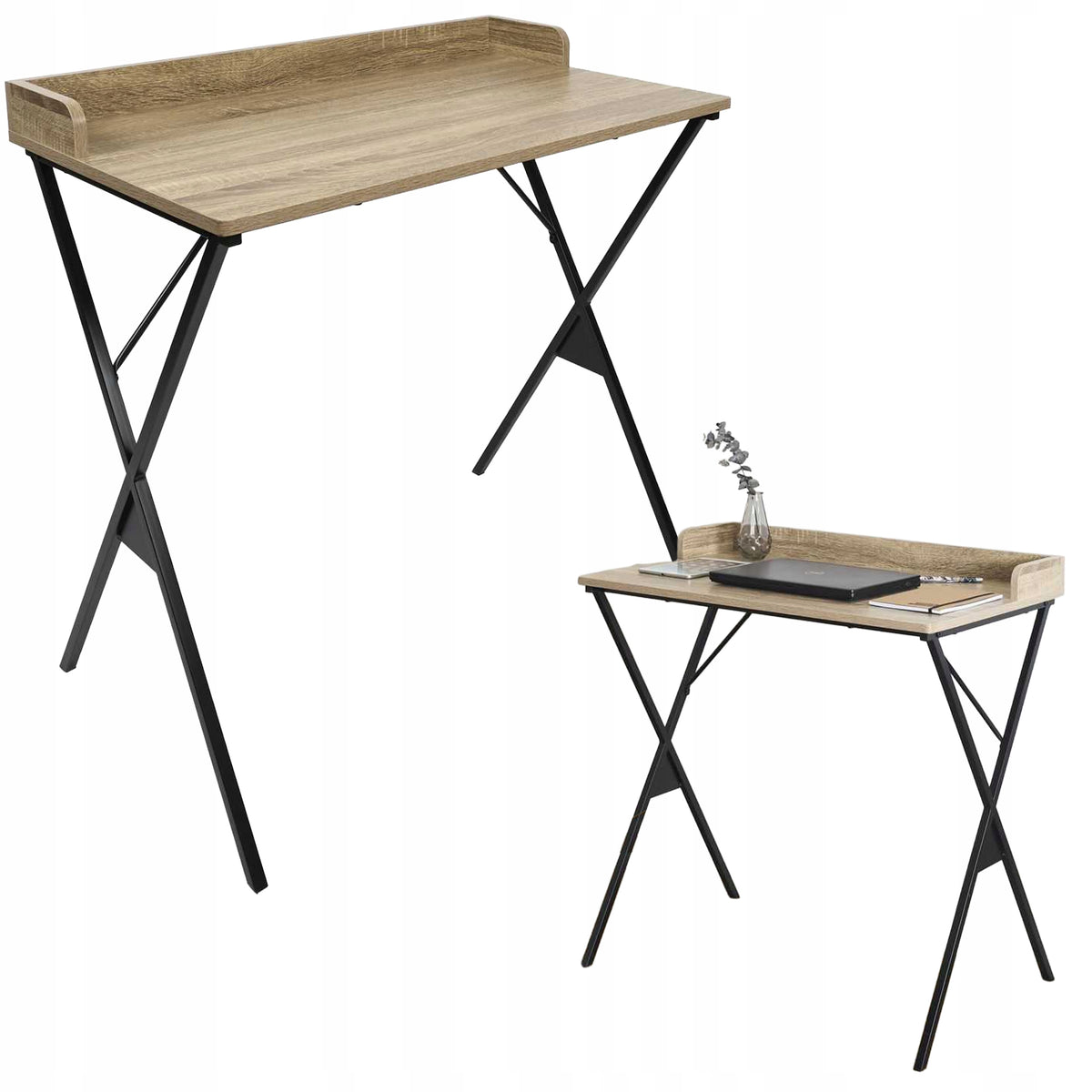 Classic desk MILO color OAK 80 cm youth LOFT computer TABLE