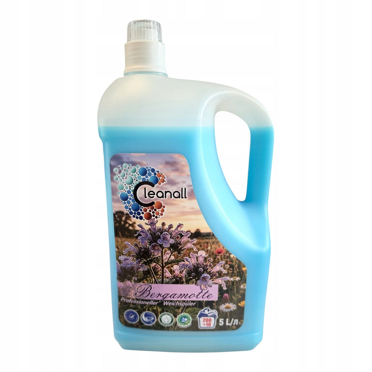 CleanAll Bergamo Rinsing Liquid 5L 210 Washes Concentrate Long Lasting Fragrance