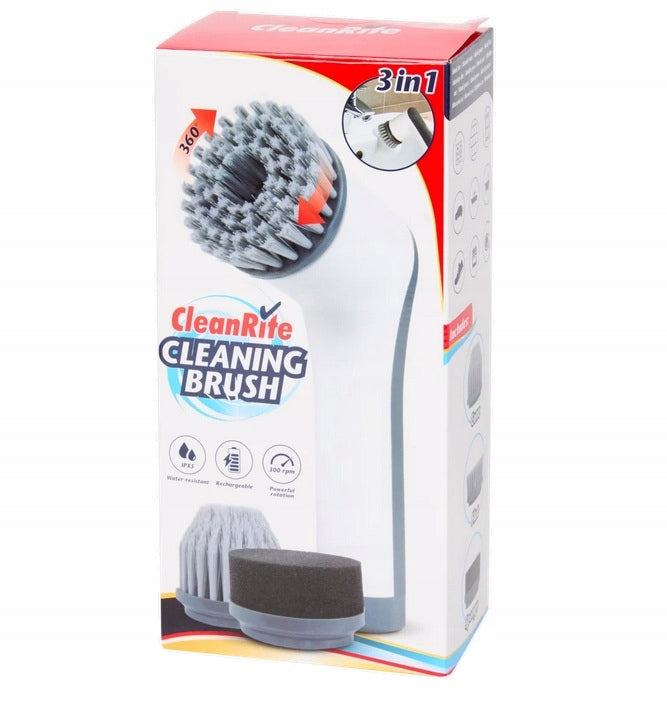 CleanRite 3-in-1 Electric Cleaning Brush