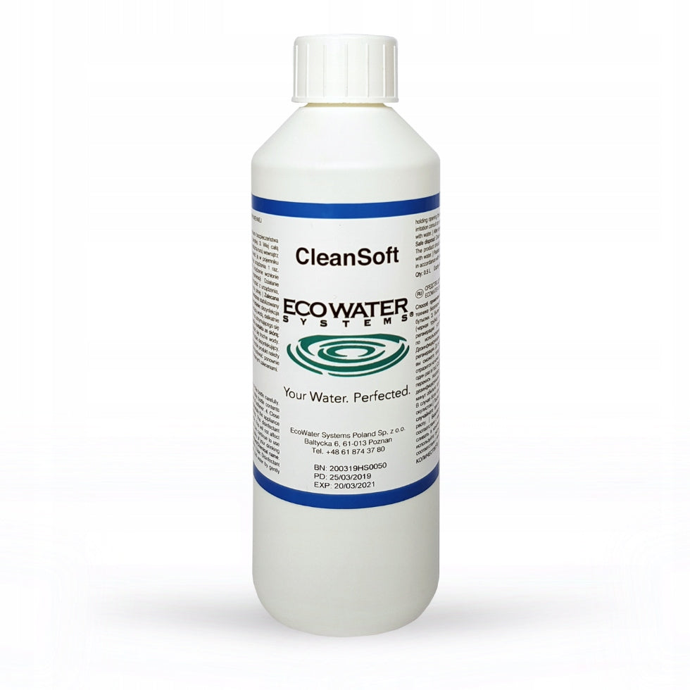 CleanSoft EcoWater Preparation for disinfection of resin water softeners 0,5 l