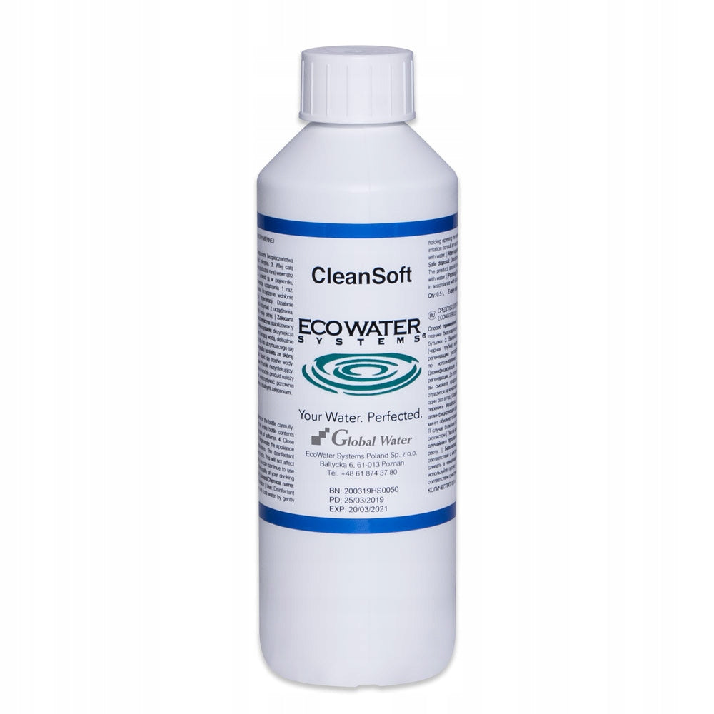 CleanSoft EcoWater preparation for disinfection of resin water softeners 0,5 l Manufacturer code T2F31215SANIT