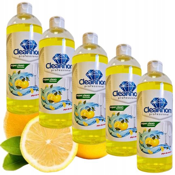 Cleanhom Lemon Dishwashing Liquid 5x700ml