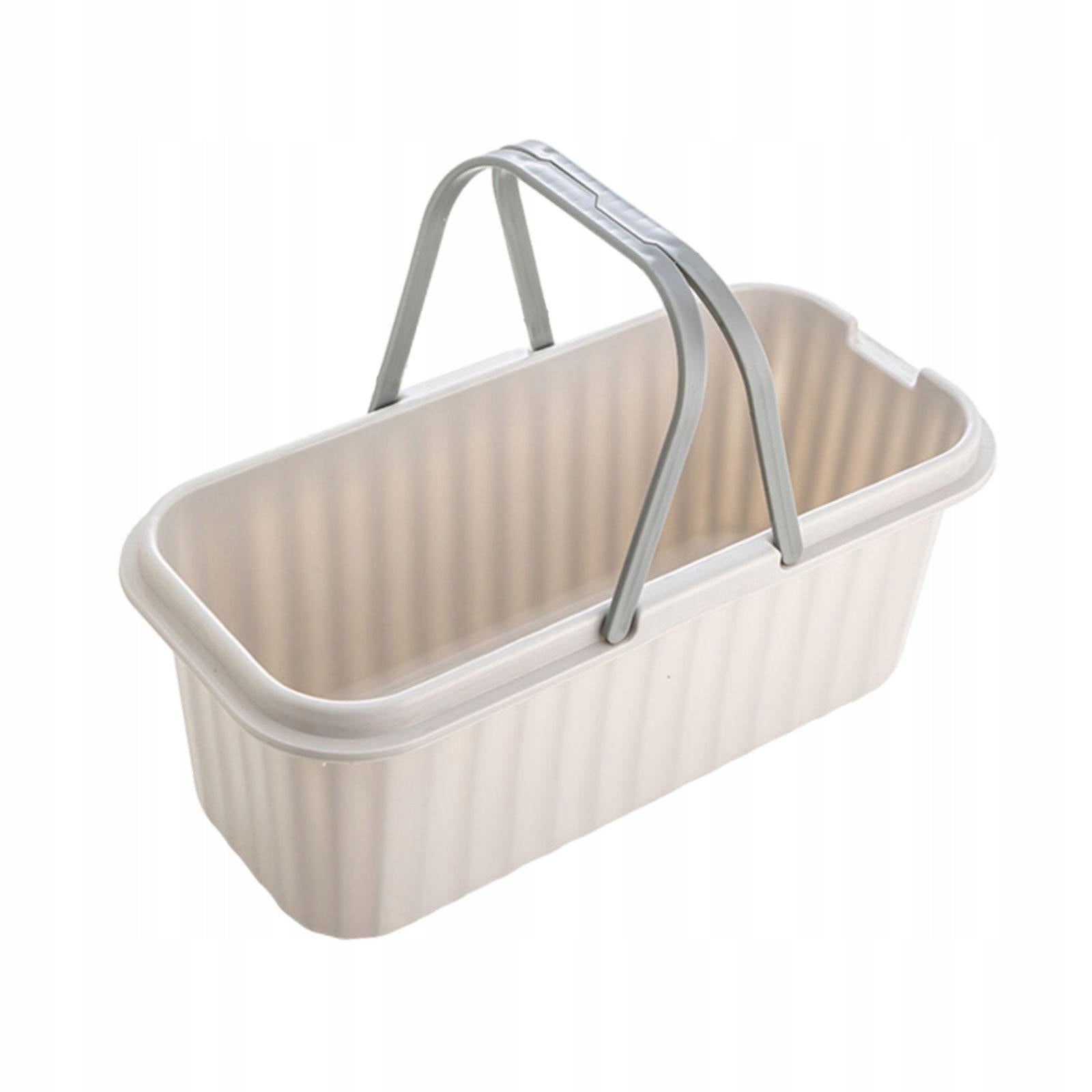 Cleaning Bucket Rectangular Water Bucket Multipurpose Mop Bucket L Gray