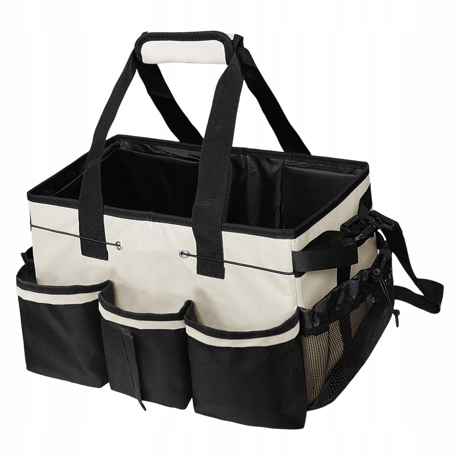 Cleaning Caddy Organizer Bag with Handle Waterproof Accessory White Brand no brand