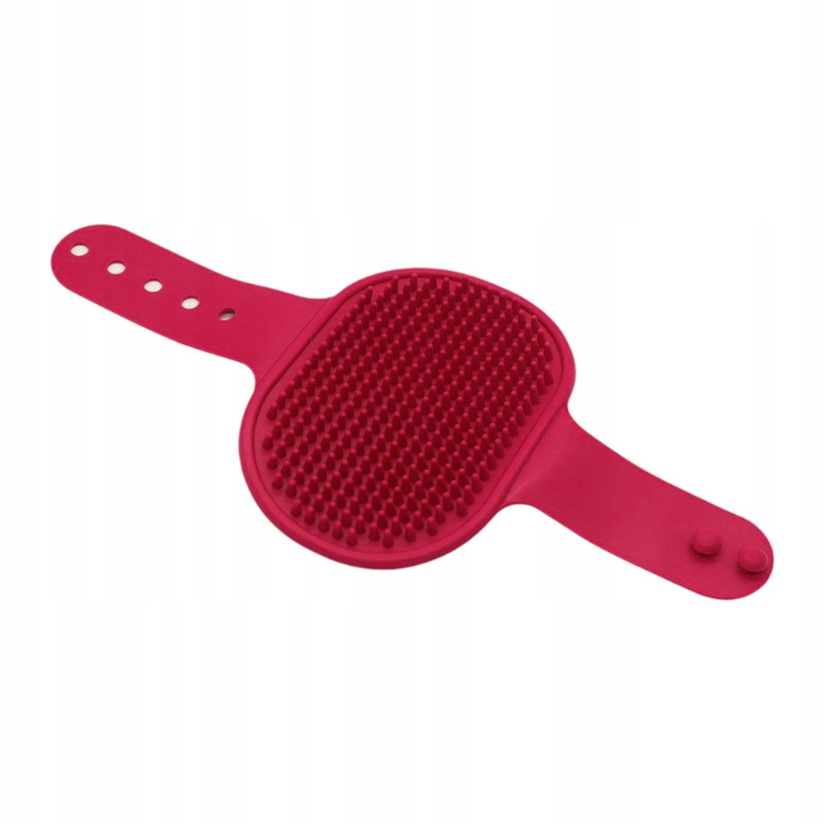 Cleaning Pet Brush Pet Hair Removal Comb Portable Hand Strap Design Dog red
