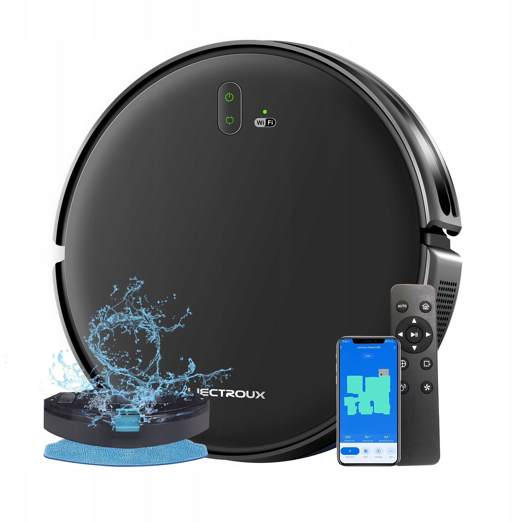 Cleaning Robot 3in1 Liectroux L200 Vacuuming Washing Tank 250ml Packaging status original