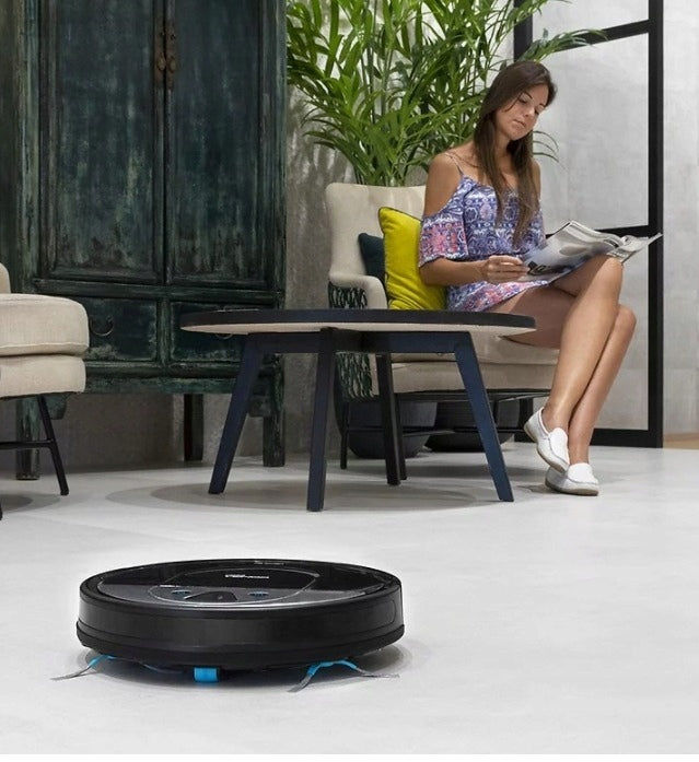 Cleaning Robot Conga 2290 Panoramic 160min Work Cecotec Black Sensors obstacles ground offset