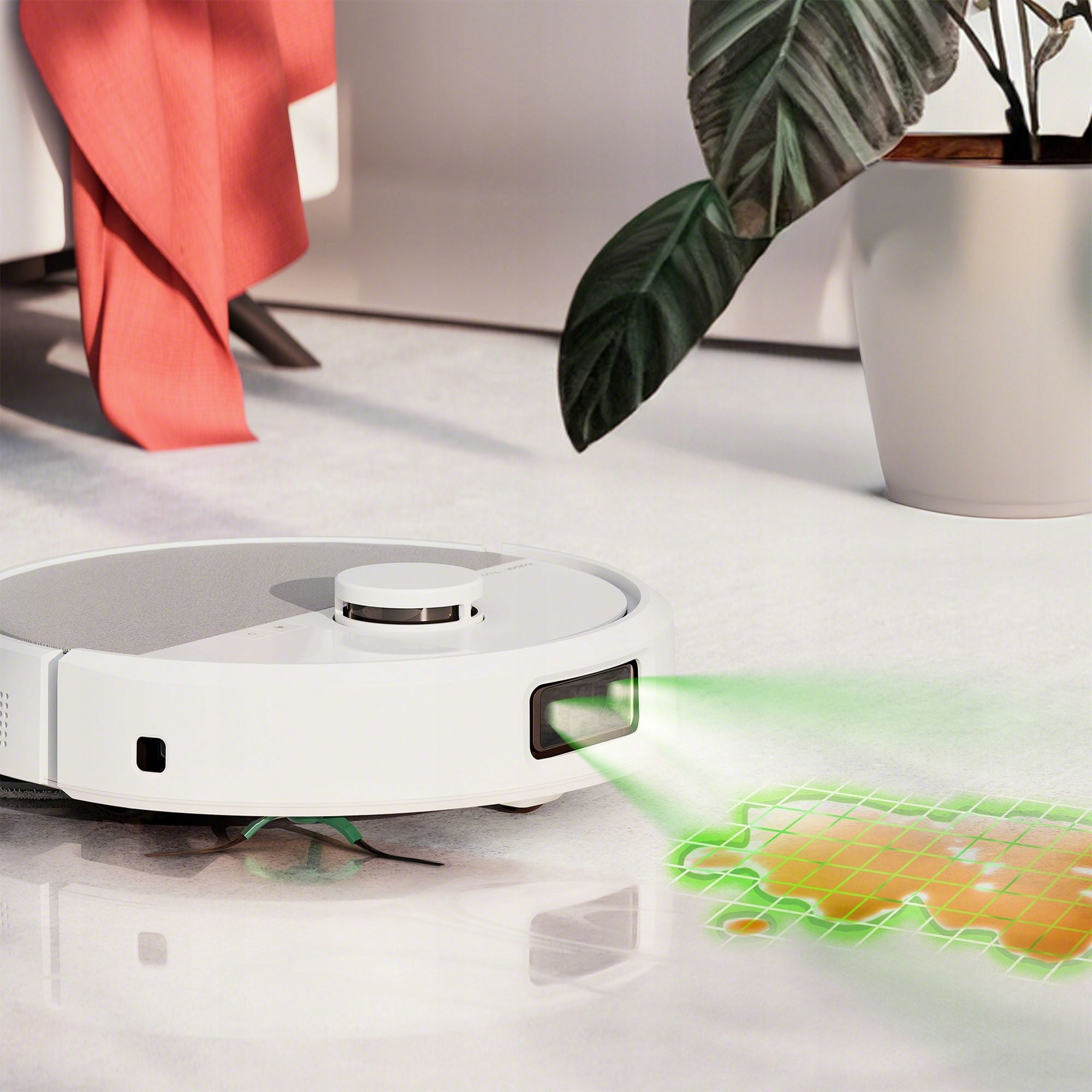 Cleaning Robot Mopping iRobot Roomba Plus 505 Combo + AutoWash Station Dominant color white