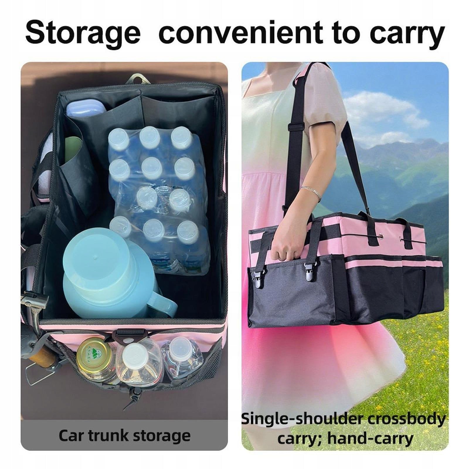 Cleaning Supplies Bag Toolbag with Handles Multipurpose Housekeeping Pink Packaging status original