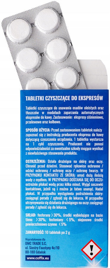 Cleaning Tablets For Expresses 4 Pieces 40 Universal Tablets Coffix Manufacturer code 136531
