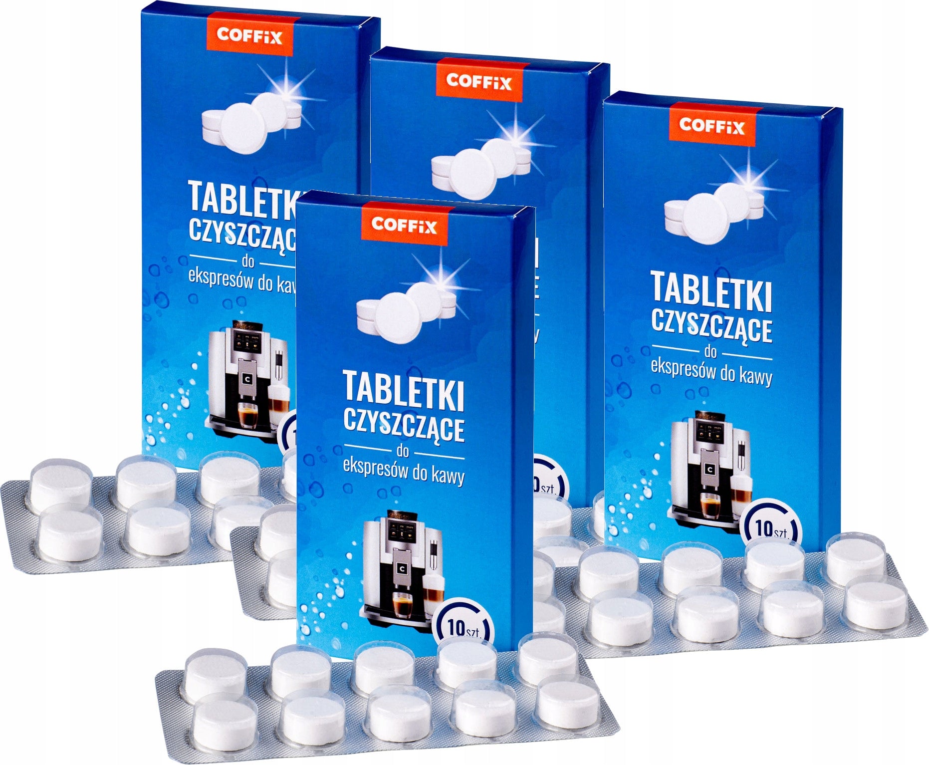 Cleaning Tablets For Expresses 4 Pieces 40 Universal Tablets Coffix