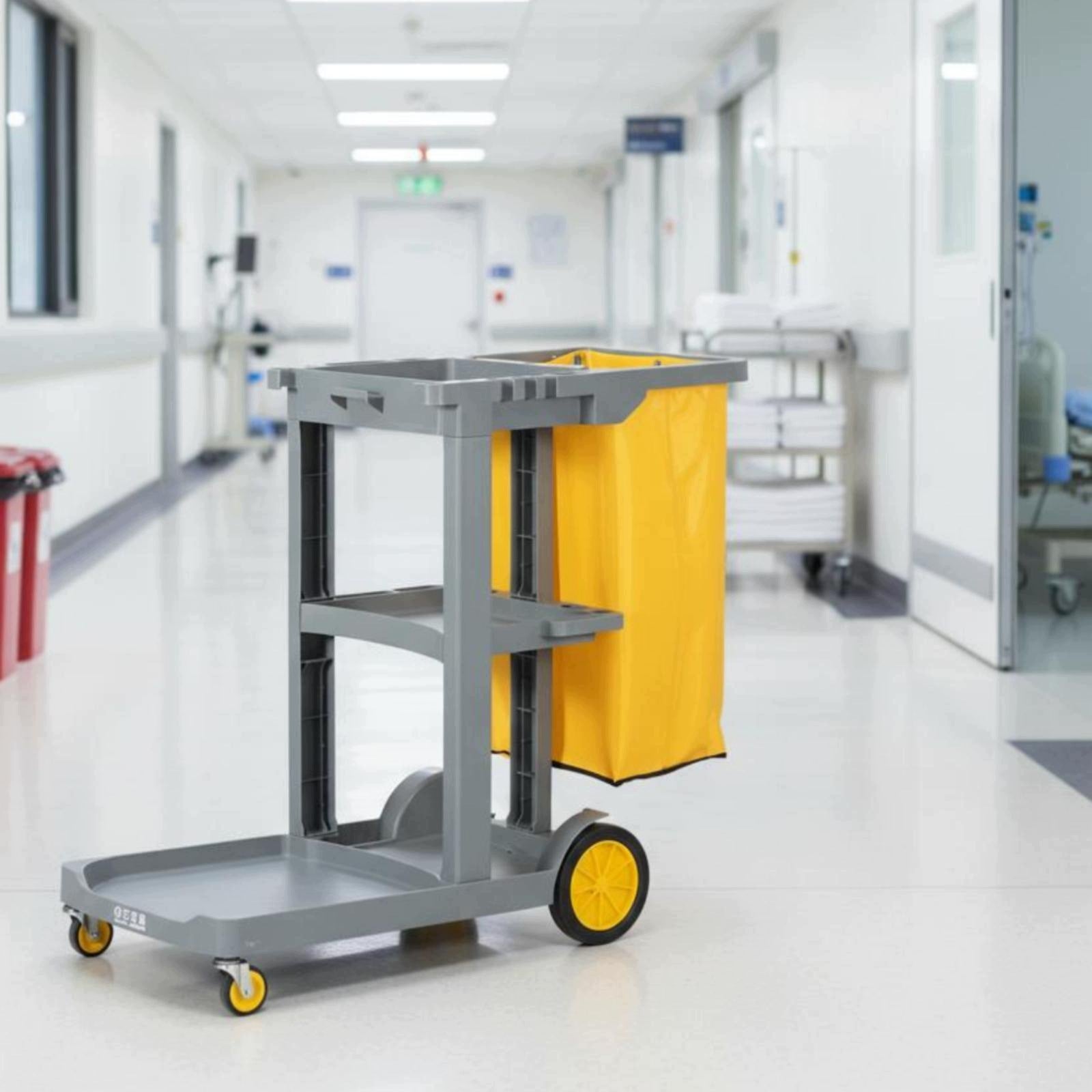 Cleaning Trolley Blue Packaging status original
