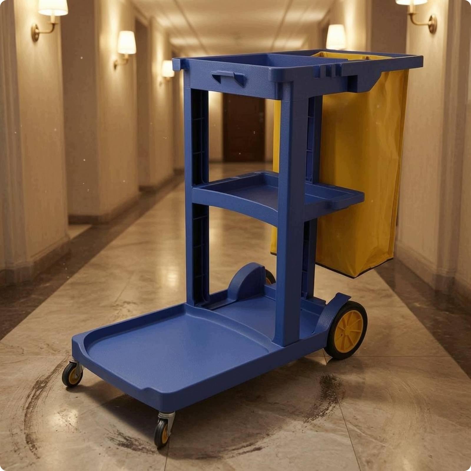 Cleaning Trolley Blue