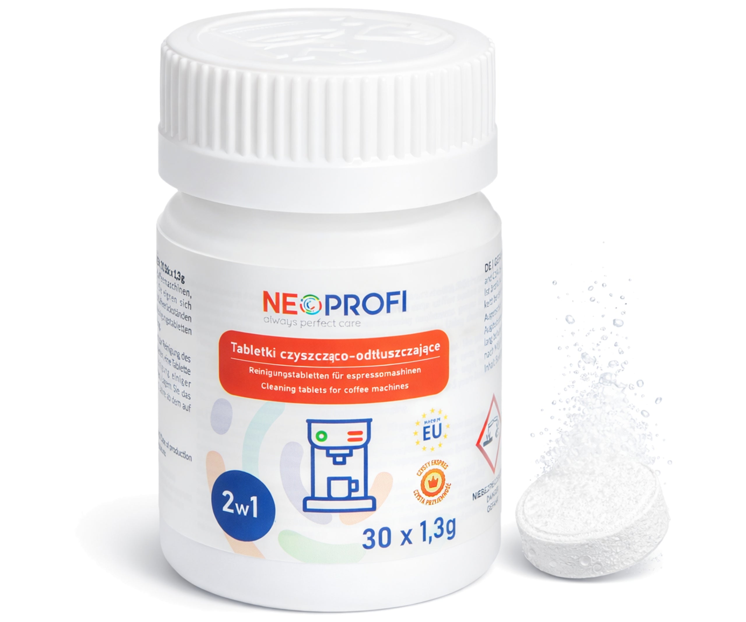 Cleaning and degreasing tablets for coffee machines 30pcs 1,3g NeoProfi