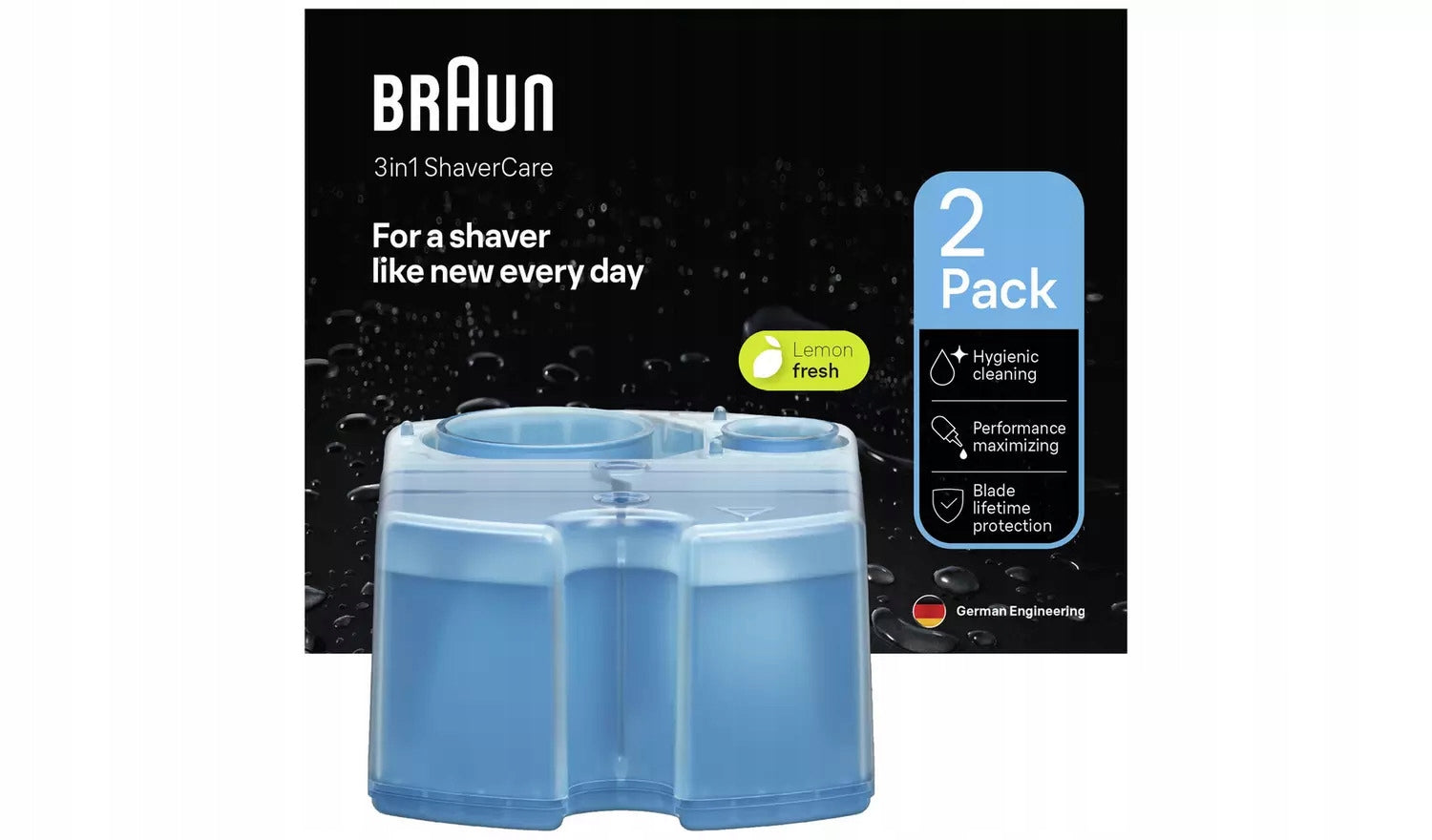 Cleaning cartridge BRAUN for shaver 2 pack