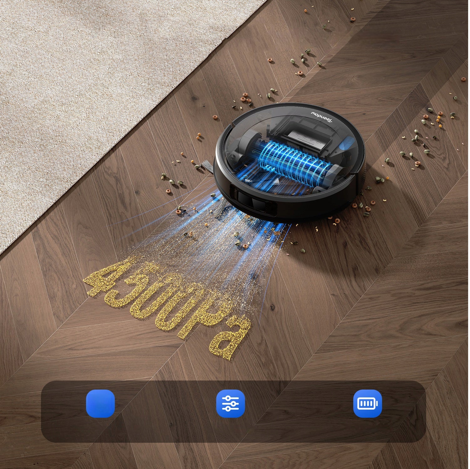 Cleaning robot 3in1 Teendow D10S MAX 4500 Pa with mop cleaning station Manufacturer code 533633210