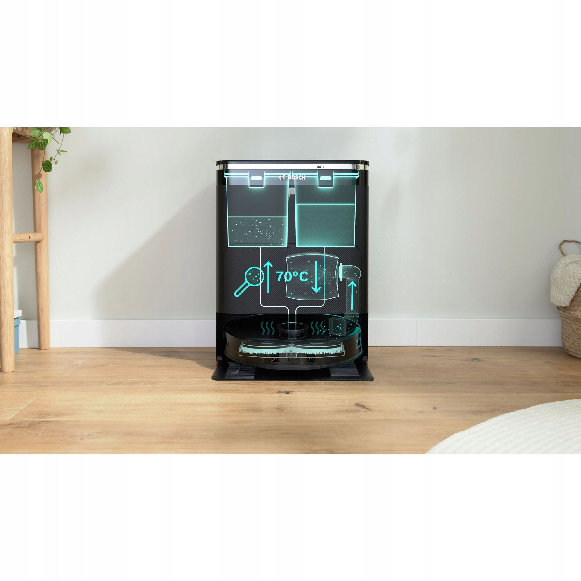 Cleaning robot Bosch Spotless Max BCRDW3B 11000Pa Mopping function Brand Bosch