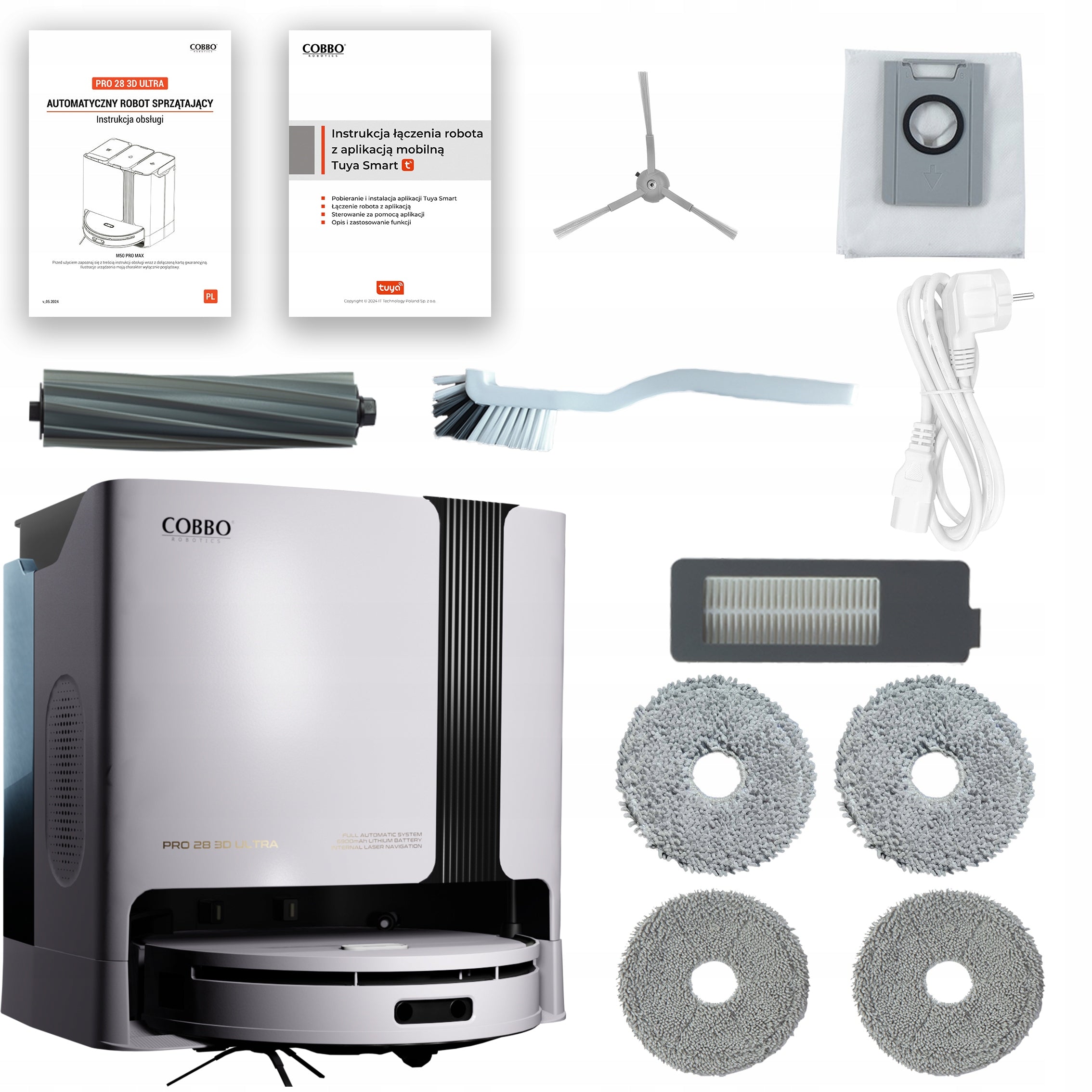 Cleaning robot COBBO Robotics PRO 28 3D ULTRA white