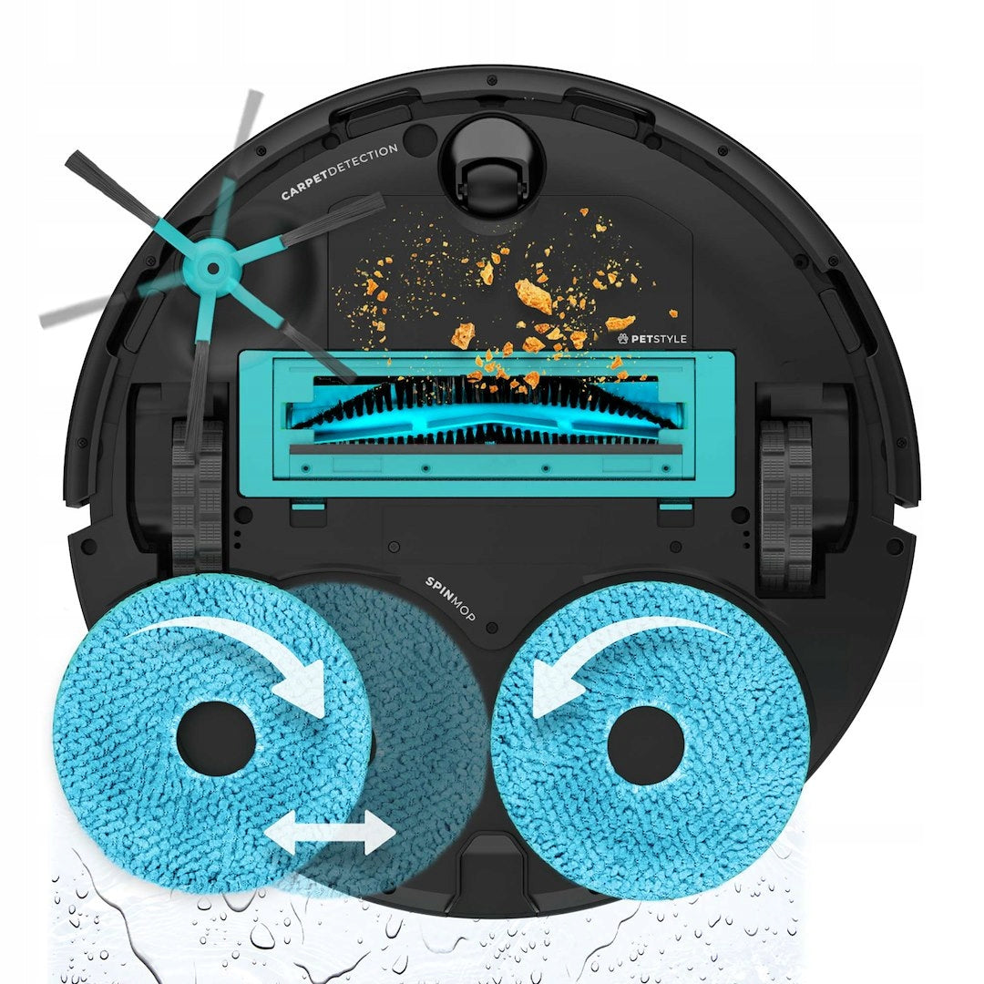 Cleaning robot Cecotec Conga 20090 ProAI InfinitySoap Cut&Spa Black Charging time 160 min