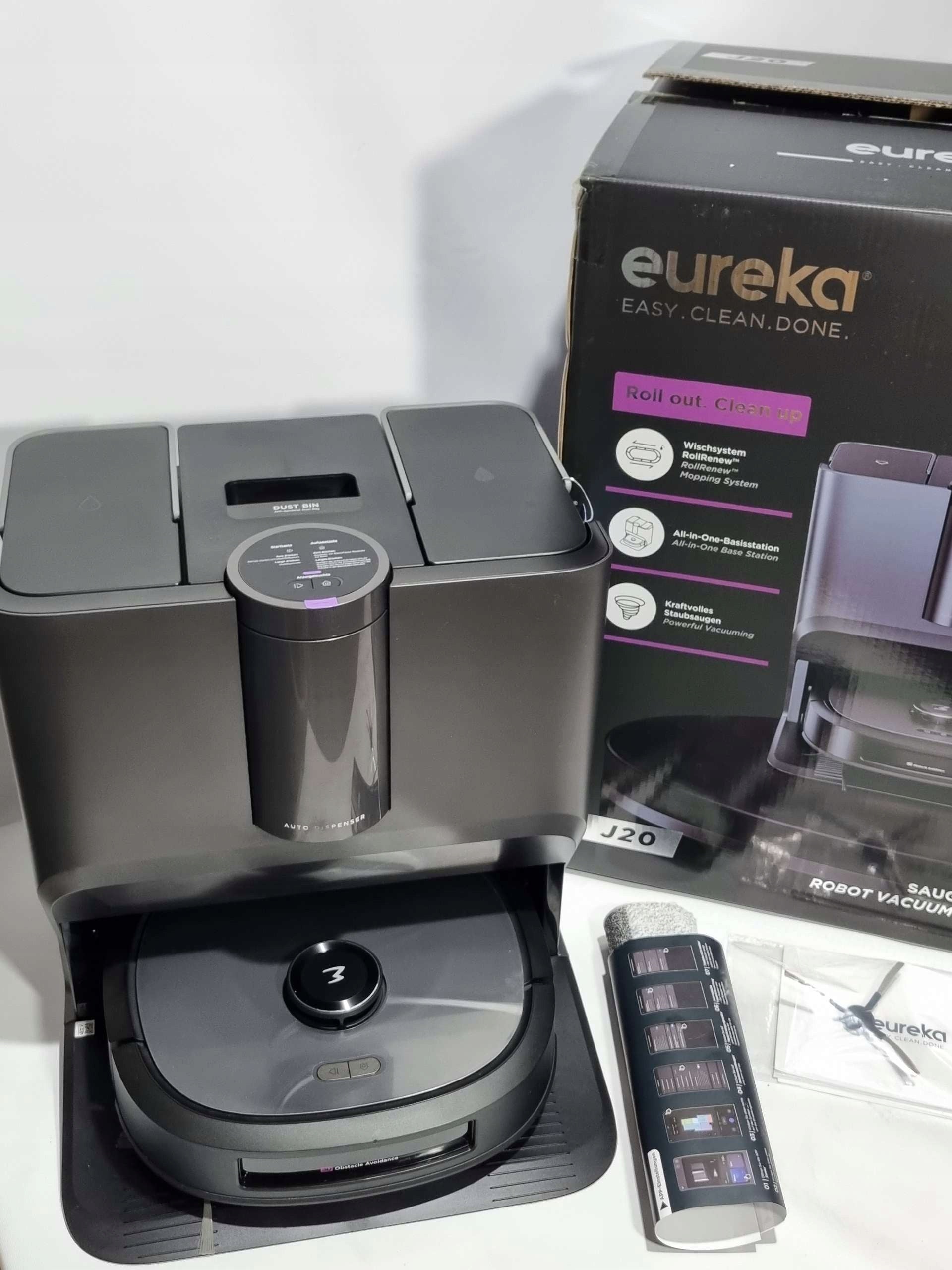 Cleaning robot Eureka J20 black Manufacturer code Eureka J20