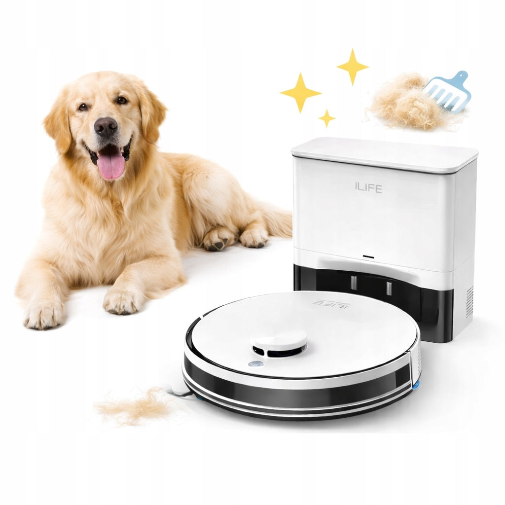 Cleaning robot ILIFE PRO A 12 white mopping mobile vacuum cleaner