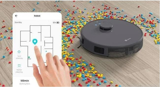 Cleaning robot LeFant M1 4000Pa with Mop Black Manufacturer code 3254