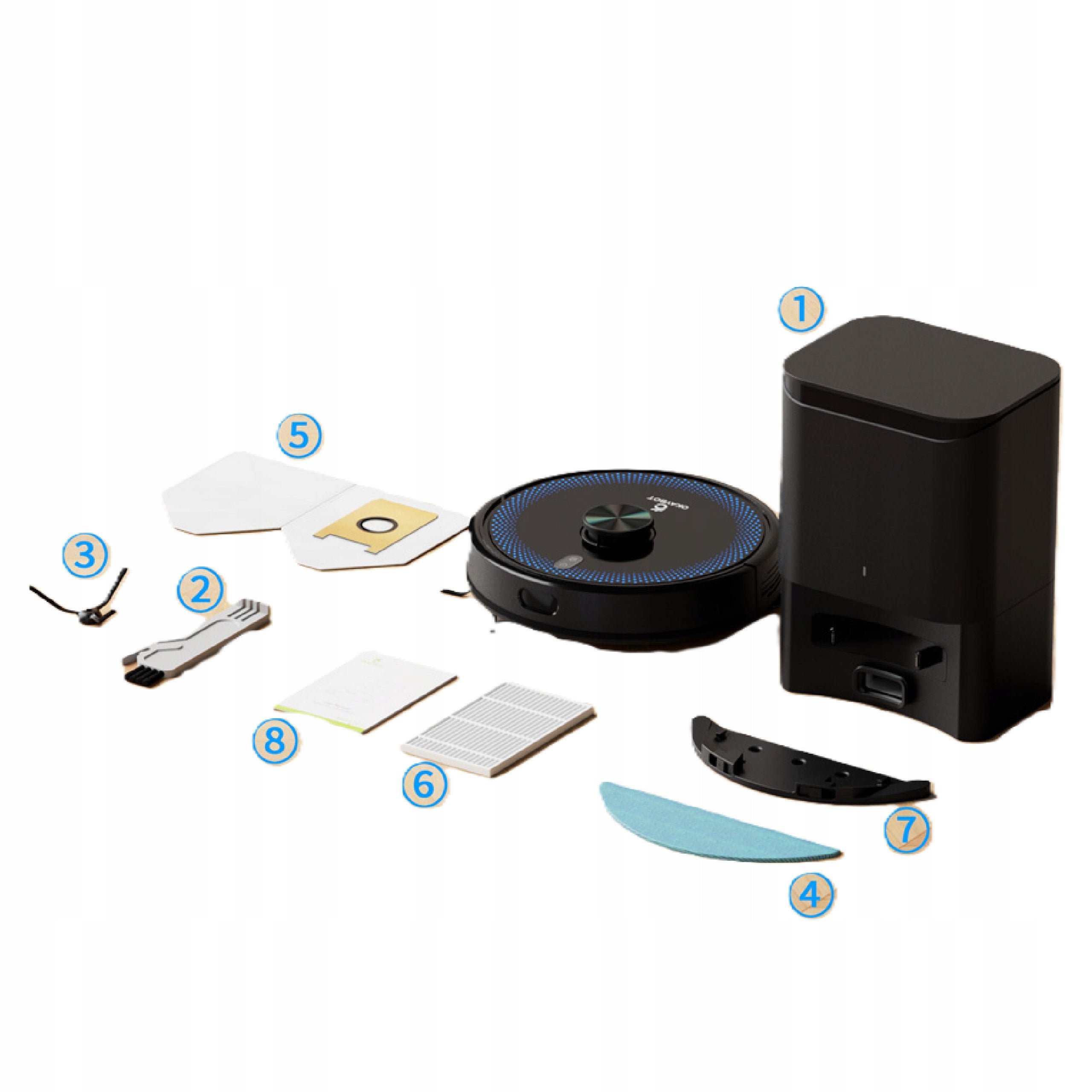 Cleaning robot OKAYBOT V2 cleaning robot mopping laser navigation Packaging status original