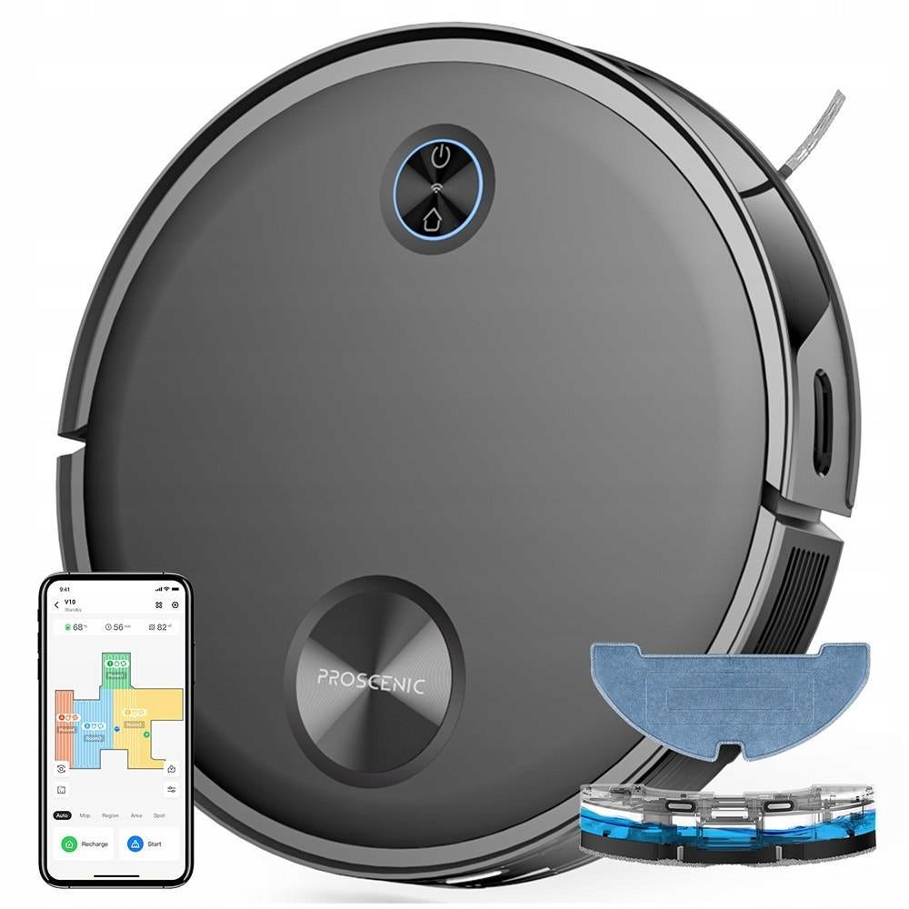 Cleaning robot Proscenic V10 3000 Pa LiDAR mop WiFi application 120 min