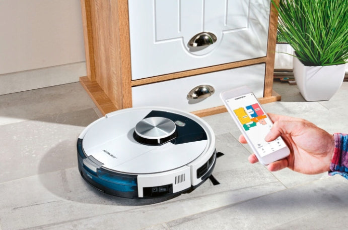Cleaning robot SilverCrest SSR AL1 with application and laser navigation Manufacturer code 394508_2201