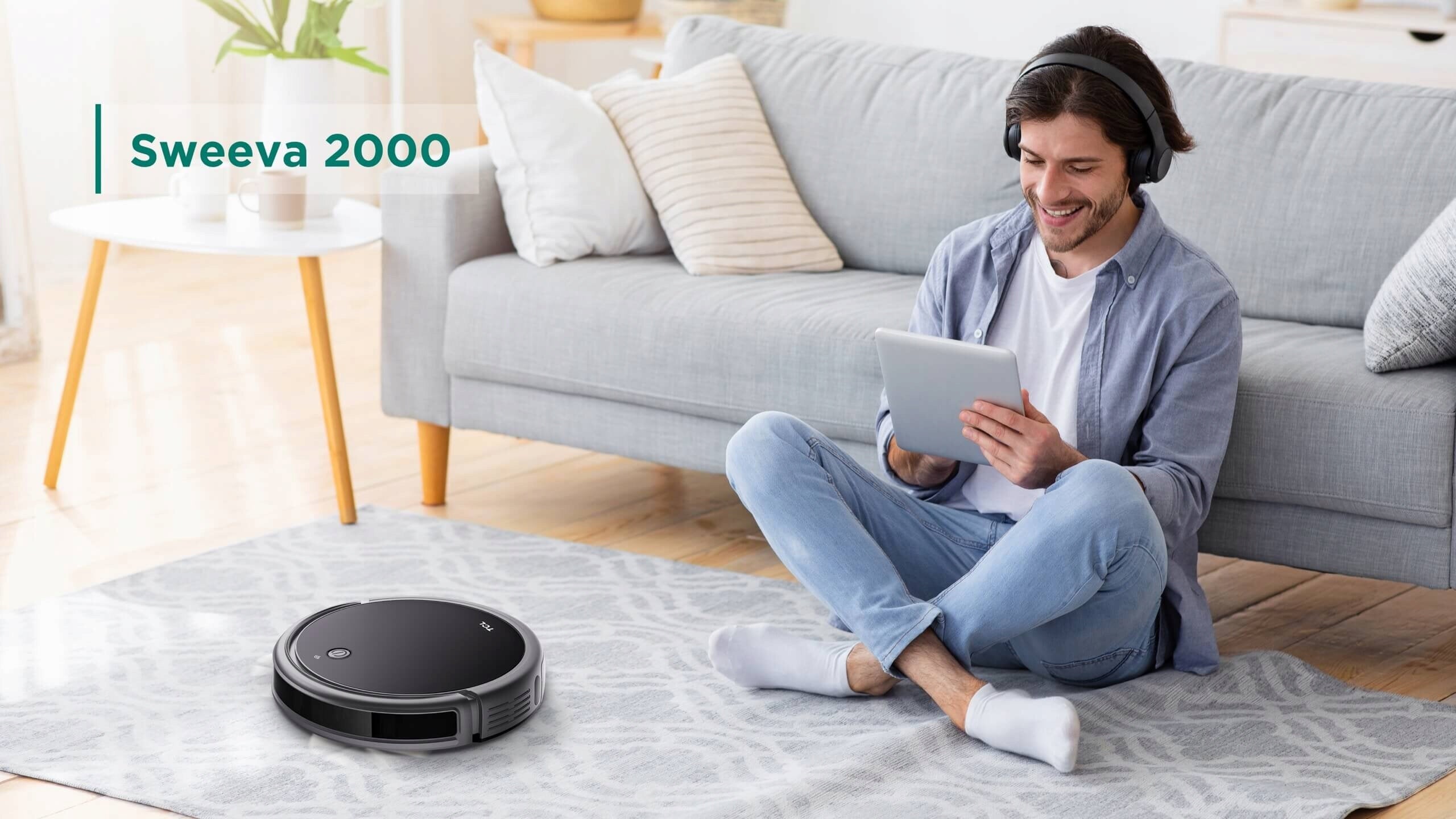 Cleaning robot TCL Sweeva 2000 Black Dominant color black
