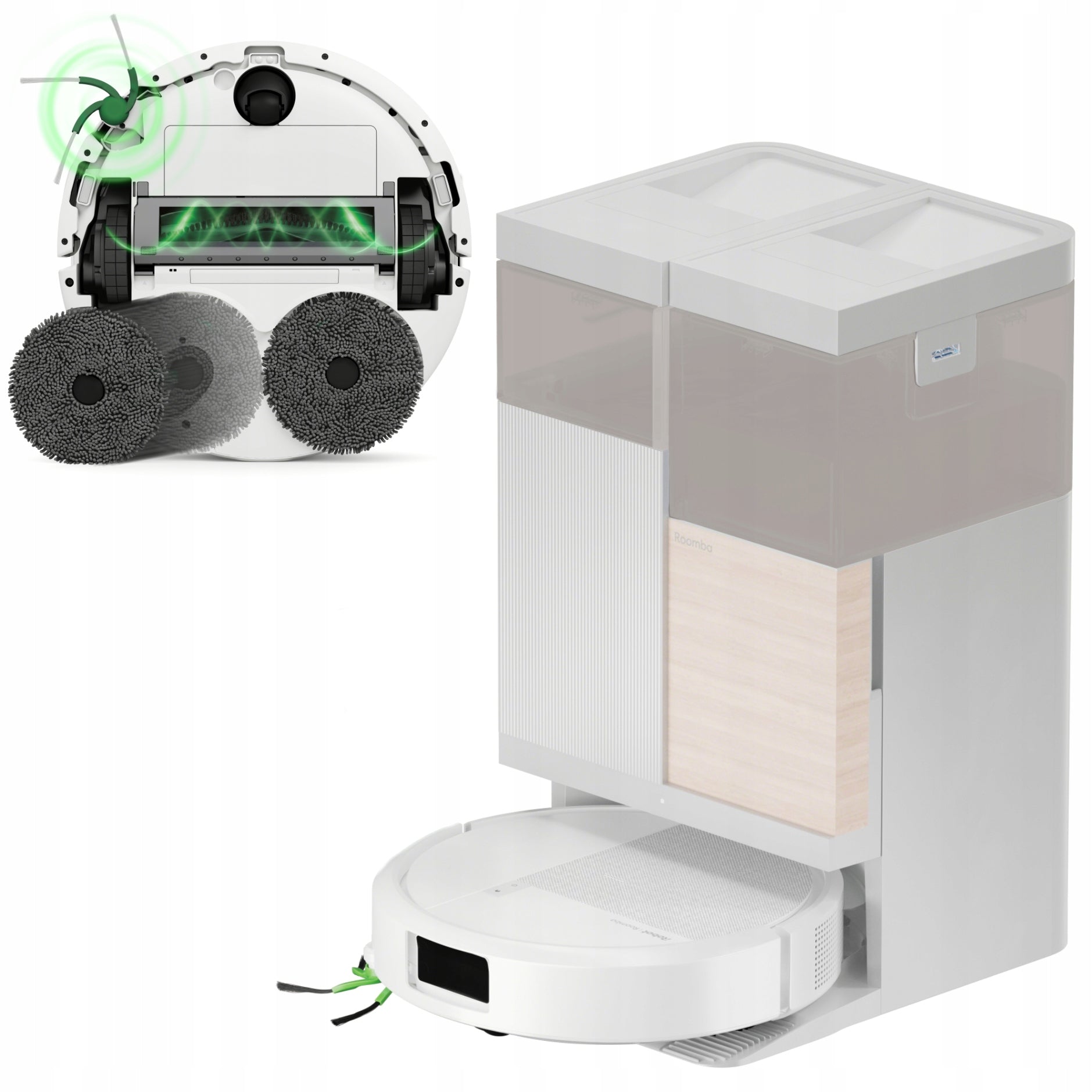 Cleaning robot iRobot Roomba Plus 575 Combo white + AutoWash station
