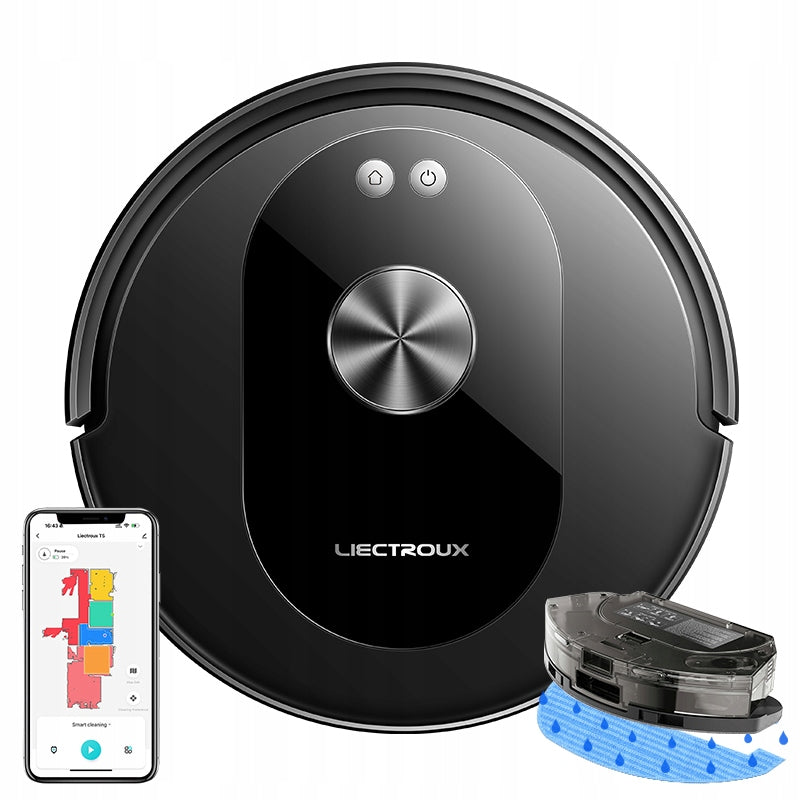 Cleaning robot mopping Liectroux T9 6500Pa 2600mAh 3Lworka 3Filter Brand Liectroux