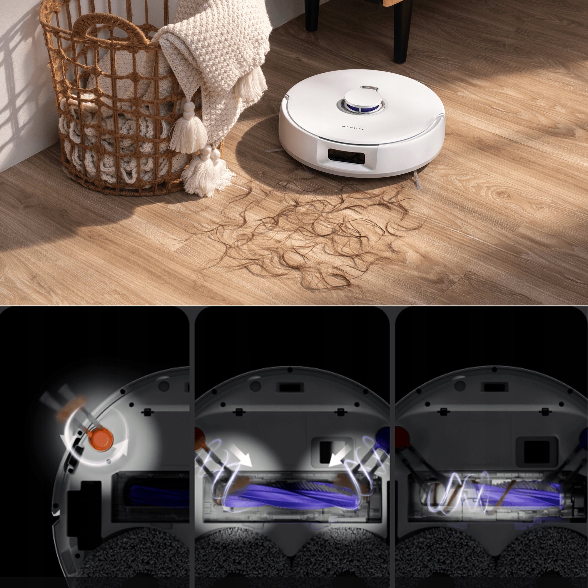 Cleaning robot mopping Narwal Freo Z10 15Kpa anti-tangle mopping Manufacturer code Robot sprzątający myjący Narwal Freo Z10