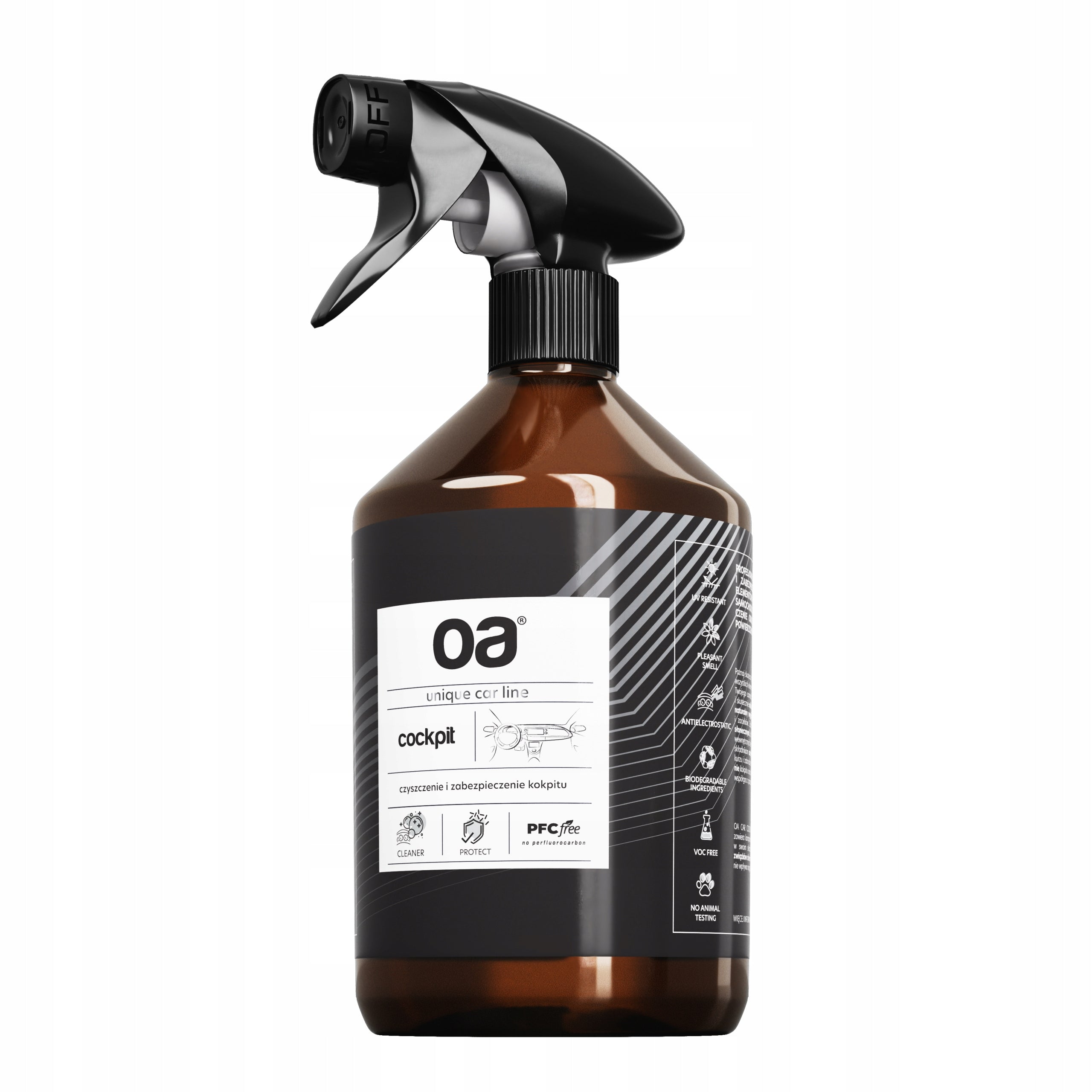 Cleaning set for MIRROR WINDOWS 250 ml + cleaning COCKPIT PLASTIC 500 ml OA Manufacturer OA