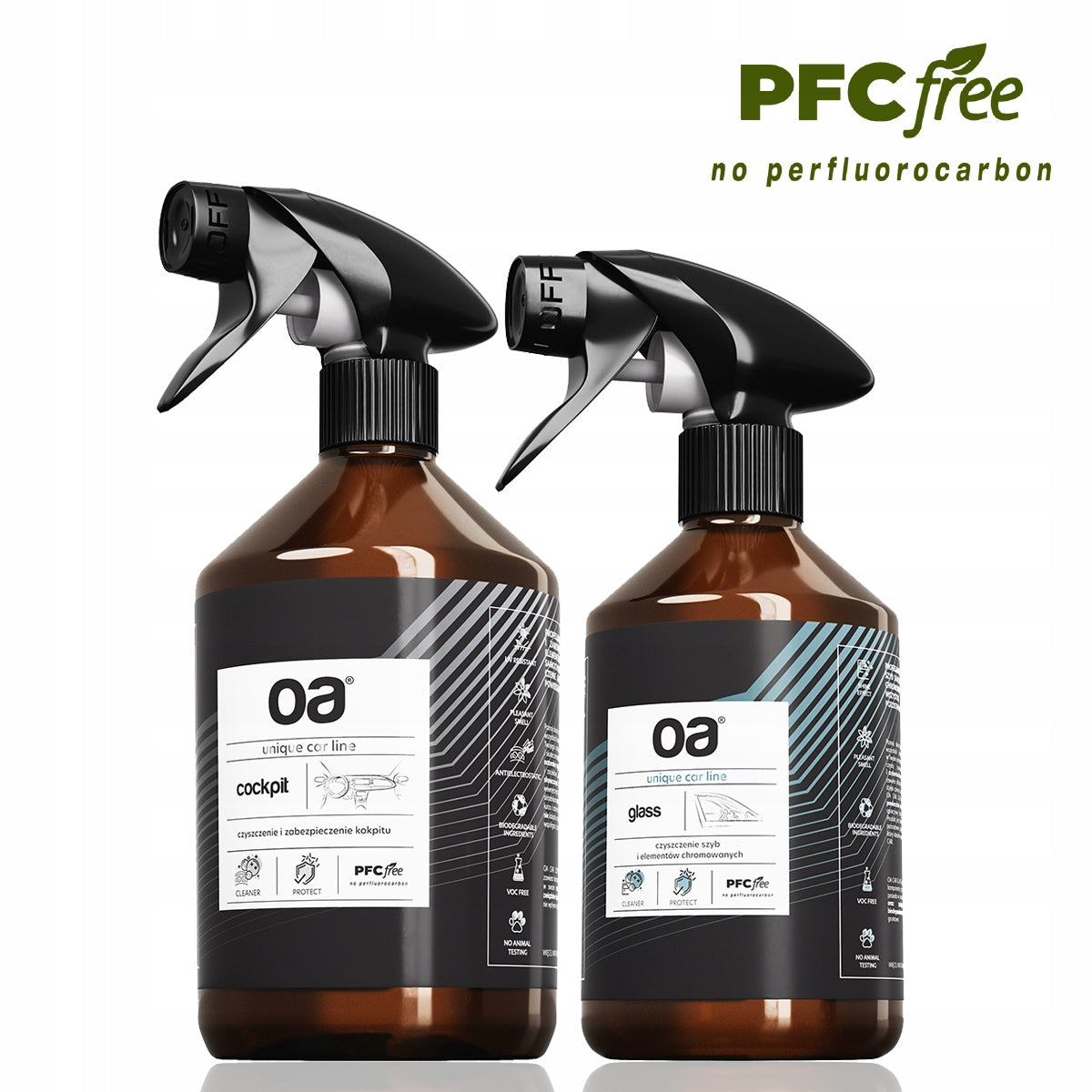 Cleaning set for MIRROR WINDOWS 250 ml + cleaning COCKPIT PLASTIC 500 ml OA