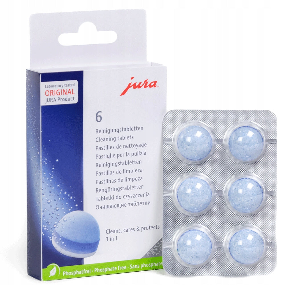 Cleaning tablets JURA 24225 3-phase FOR COFFEE MAKER 6 pcs.