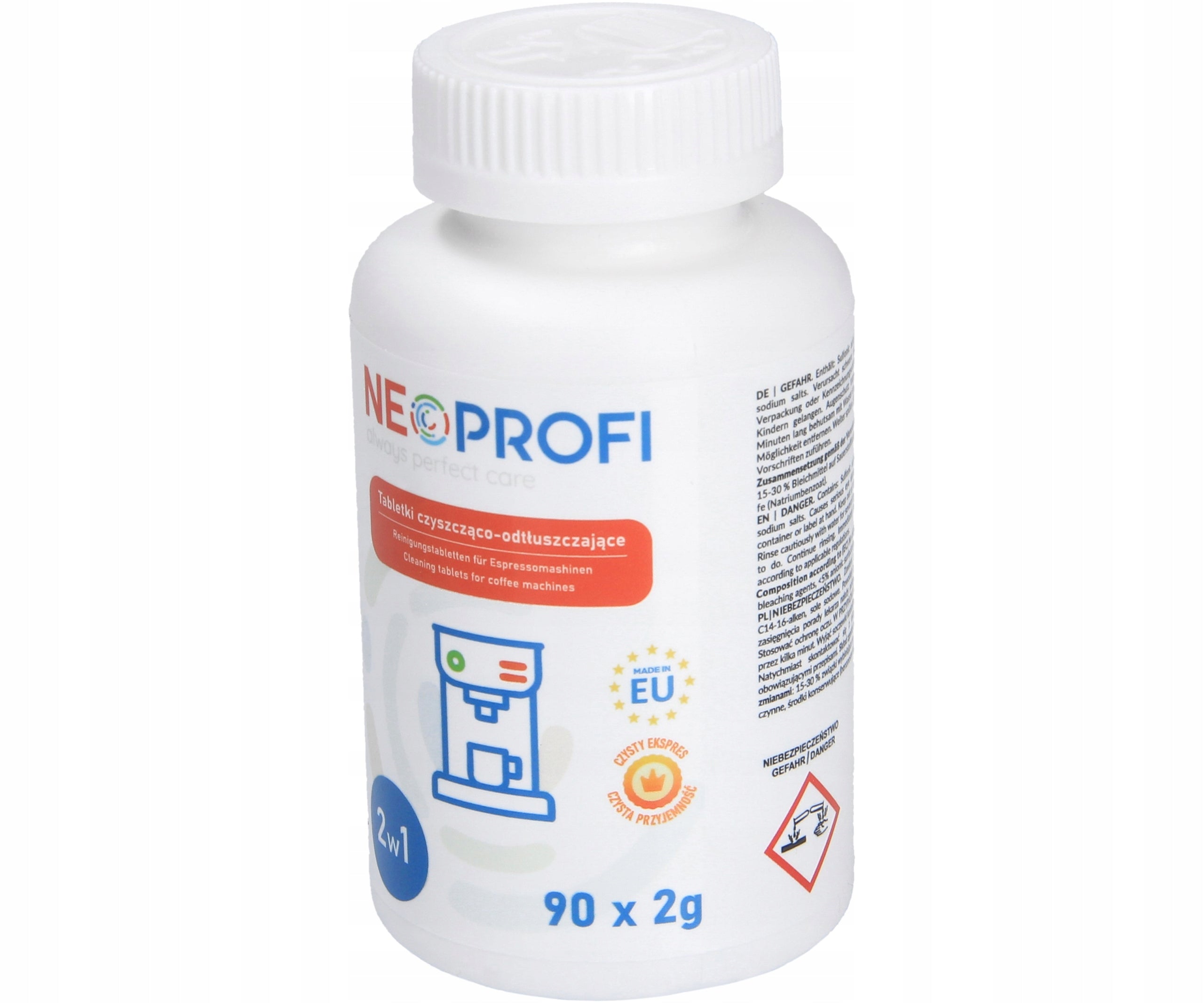 Cleaning tablets Neoprofi 90pcs 2g for coffee machines UNIVERSAL EAN (GTIN) 5905155671158