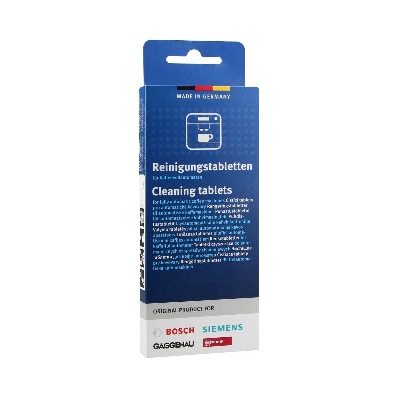 Cleaning tablets for Bosch 00311969 white 10 x 2,2 g machines