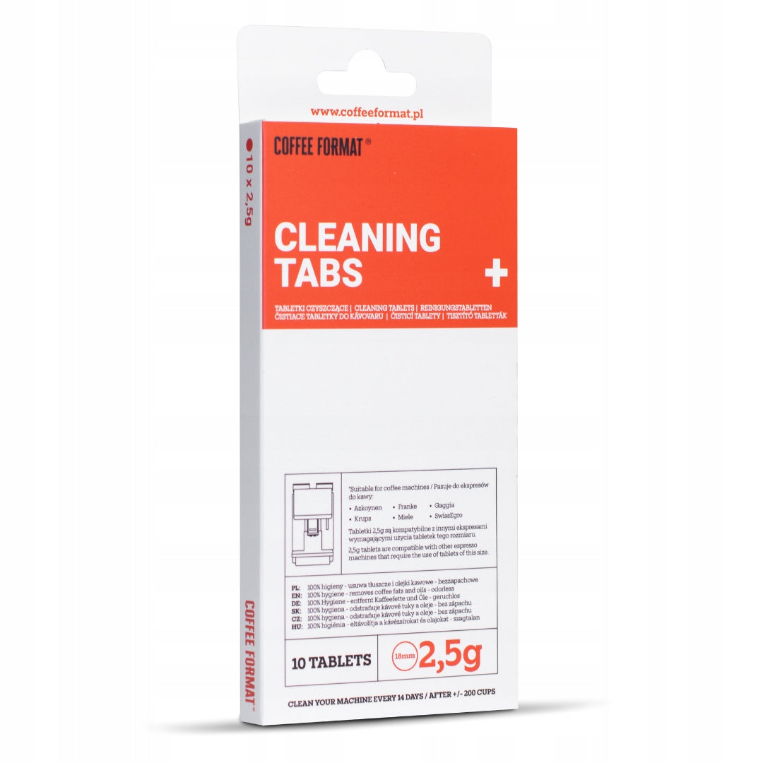 Cleaning tablets for Coffee Format Cleaning TABS+ 10×2,5g