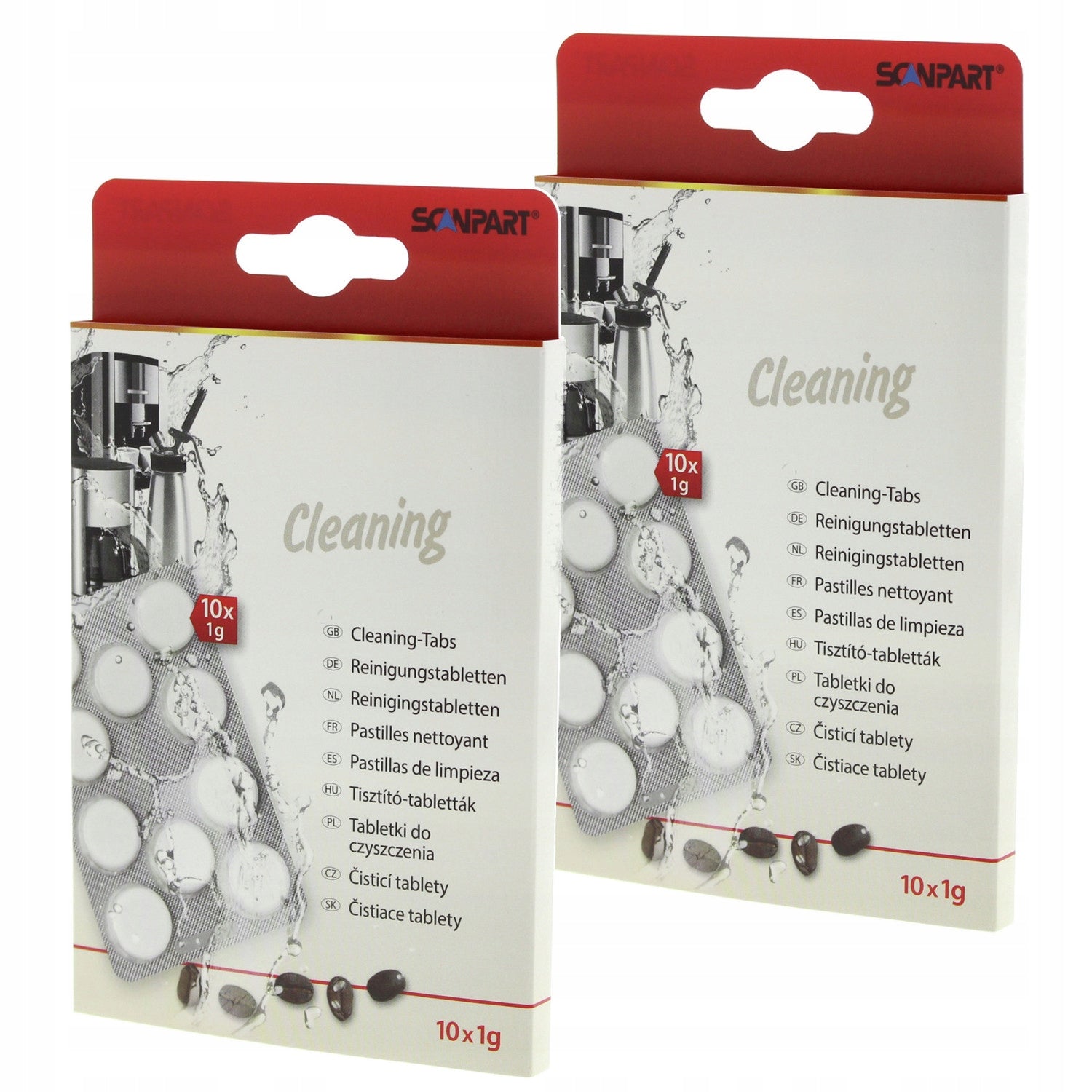 Cleaning tablets for coffee maker descaling universal 10 pcs.